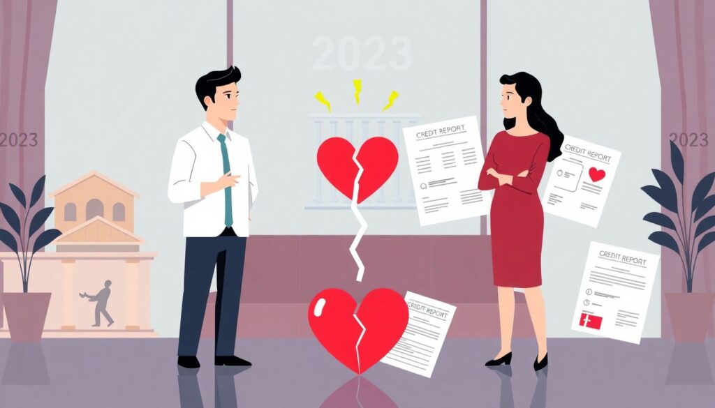 Как развод влияет на общие кредиты и ипотеку супругов в 2024 году Как развод влияет на общие кредиты и ипотеку - иллюстрация