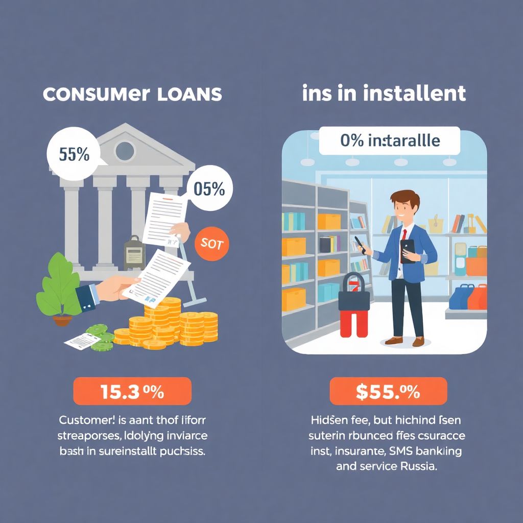 Кредит наличными в банке vs товарный кредит в магазине: сравнение