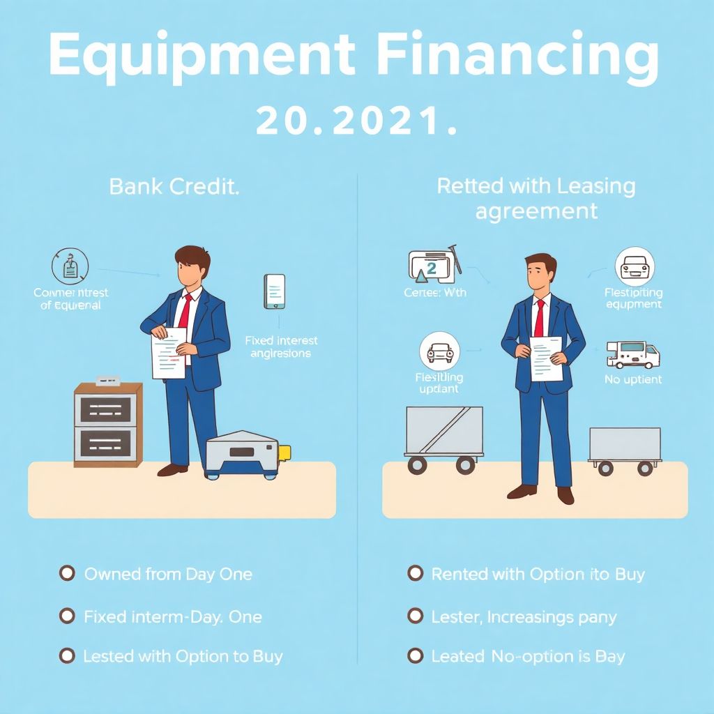 Кредит на приобретение оборудования для бизнеса в лизинг: сравнение