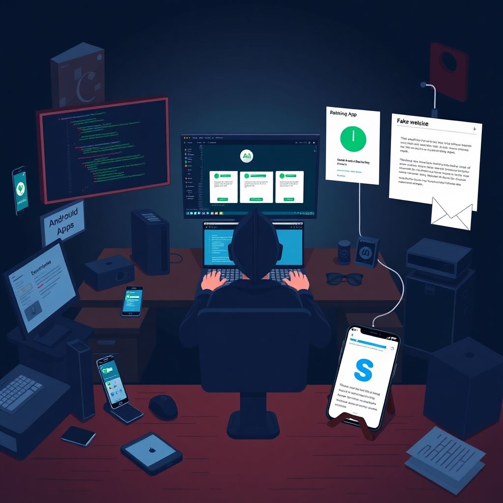 Как мошенники используют поддельные мобильные приложения банков