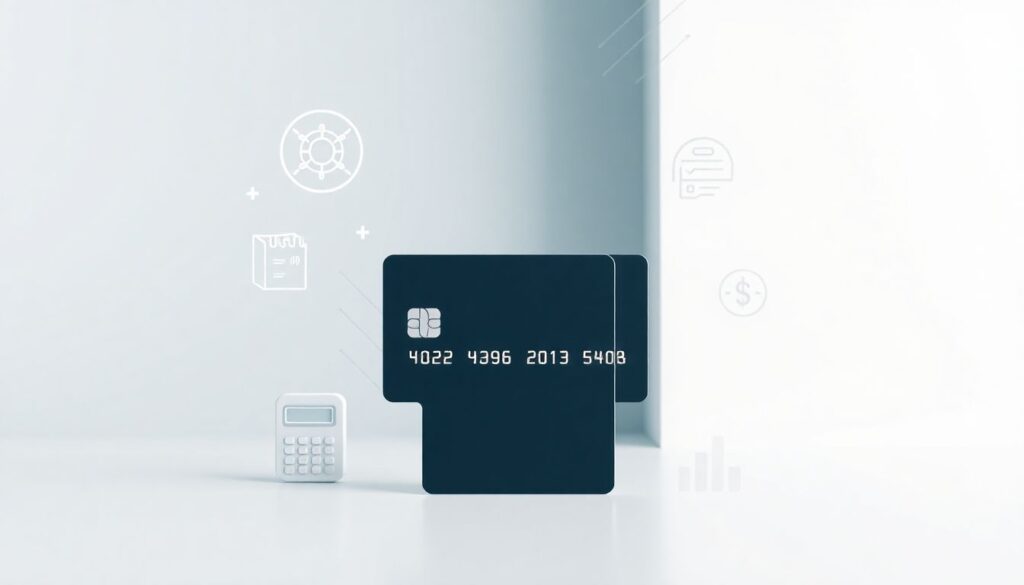 Как работает кредитная карта с вертикальным дизайном - иллюстрация