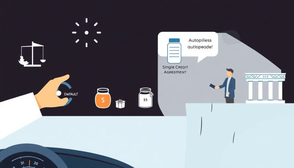 Что такое кредитный дефолт заемщика - иллюстрация