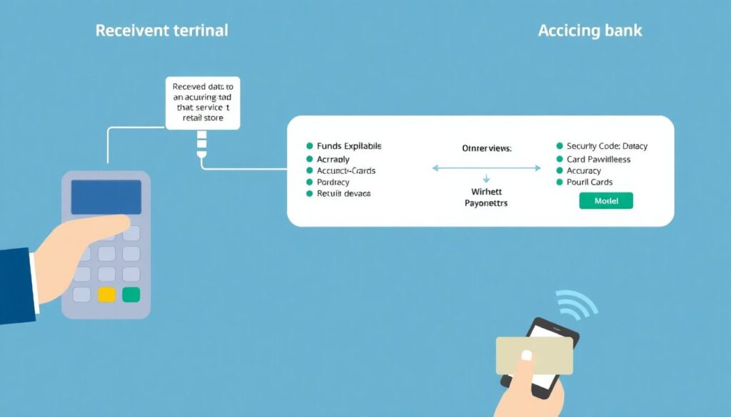 Как работает кредитная карта с PayPass и магнитной полосой - иллюстрация