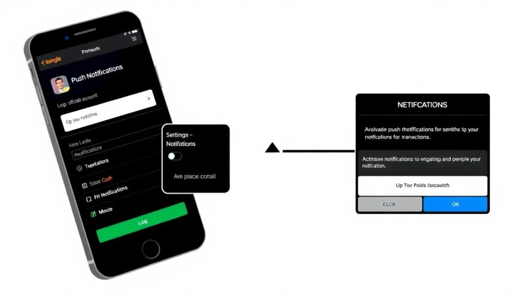 Как работает кредитная карта с функцией push-уведомления - иллюстрация