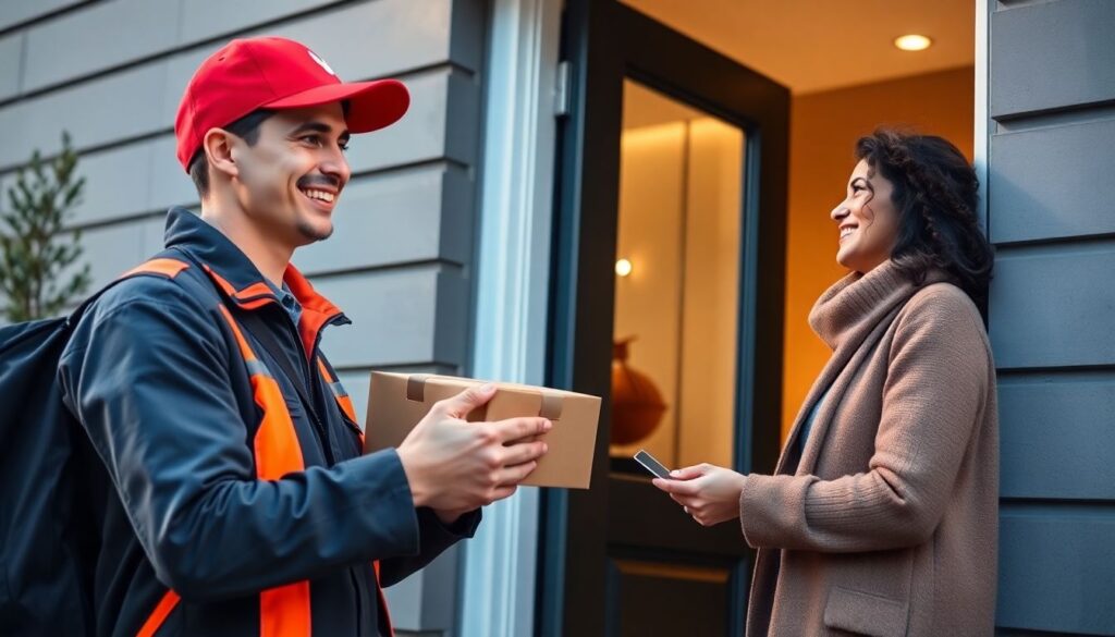 Как работает кредитная карта с функцией доставка курьером - иллюстрация