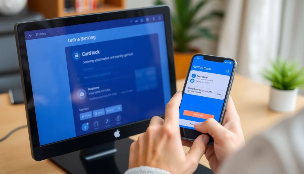 Как работает кредитная карта с функцией блокировка онлайн - иллюстрация