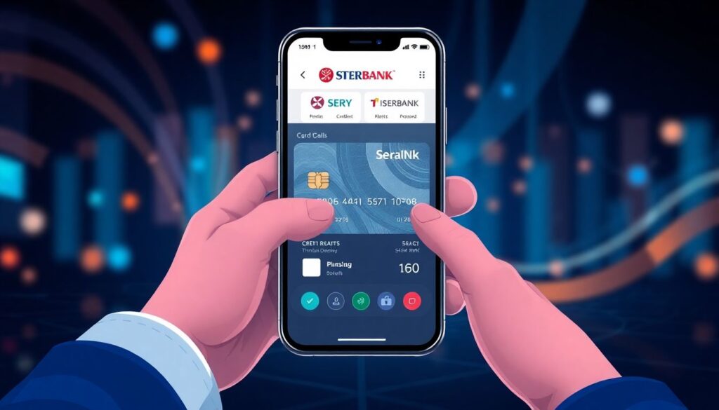 Как работает кредитная карта с функцией просмотр реквизитов онлайн - иллюстрация