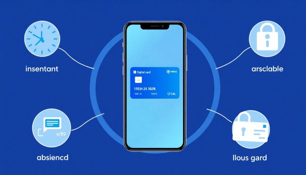 Как работает кредитная карта с функцией просмотр реквизитов онлайн - иллюстрация